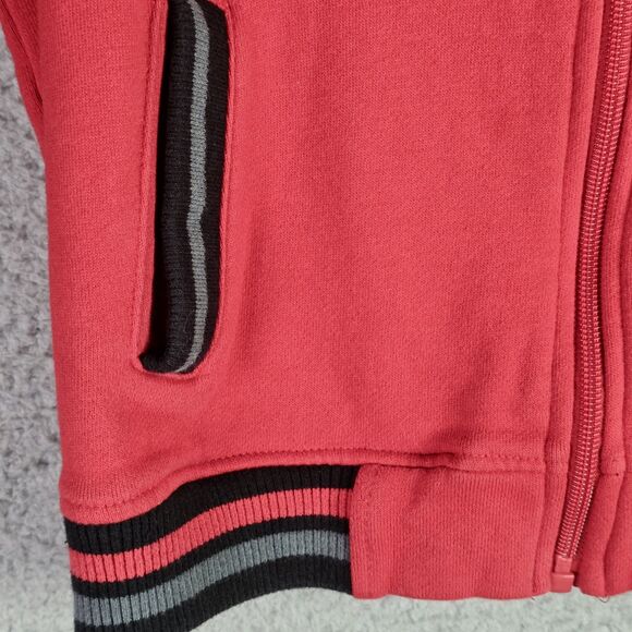 Star Wars Darth Vader Varsity Jacket Boys 7 8 Red Black Disney Graphic Fleece - Picture 15 of 15